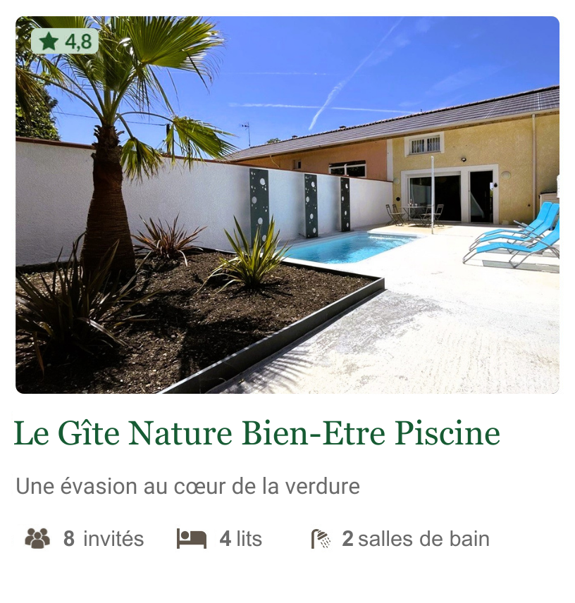 Gite Nature Bien Etre logement campagne nature